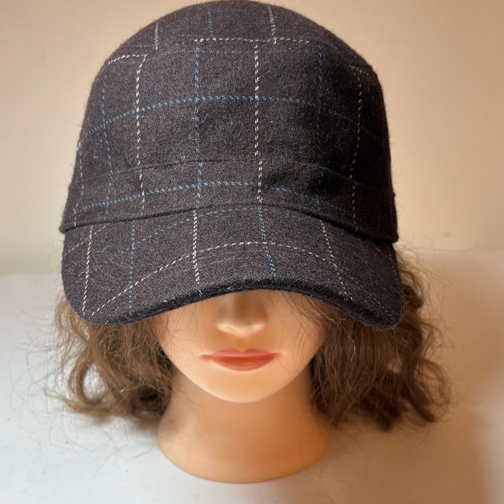 Lake of the Isles Brown wool/viscose Buckleback Cap One Size
